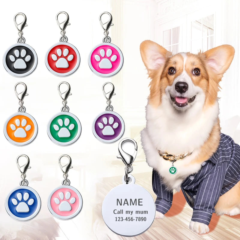 Customizable Dog Collar Address Tags
