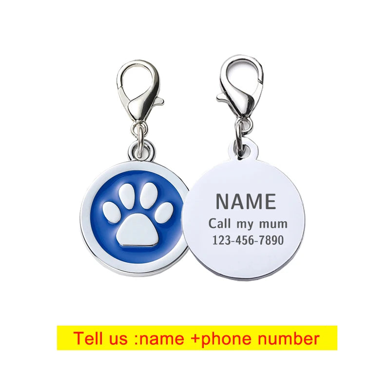 Customizable Dog Collar Address Tags