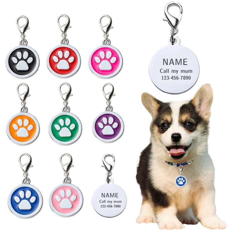 Customizable Dog Collar Address Tags